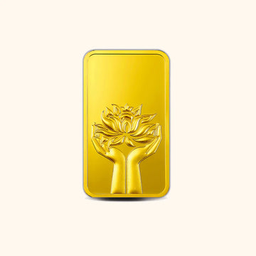 MMTC-PAMP LOTUS 24K (999.9) 1 GM GOLD BAR MMTC